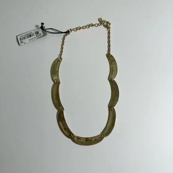 Robert Lee Morris Gold Plated Soho Collar Necklace Jewelry Statement Fashion NWT